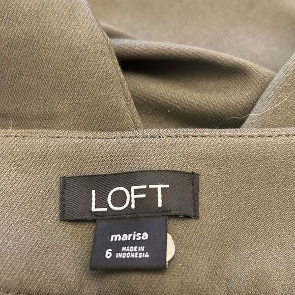 Loft hunter green Marisa fit pants Size 6 EUC - Picture 7 of 8